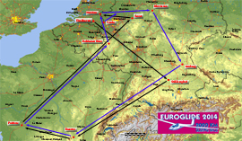 Euroglide 2014 route